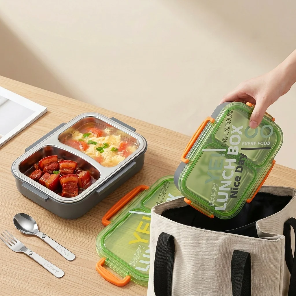 Microwavable 304 Stainless Ste - Meal Prep Or Prep Meal ulasan dan harga