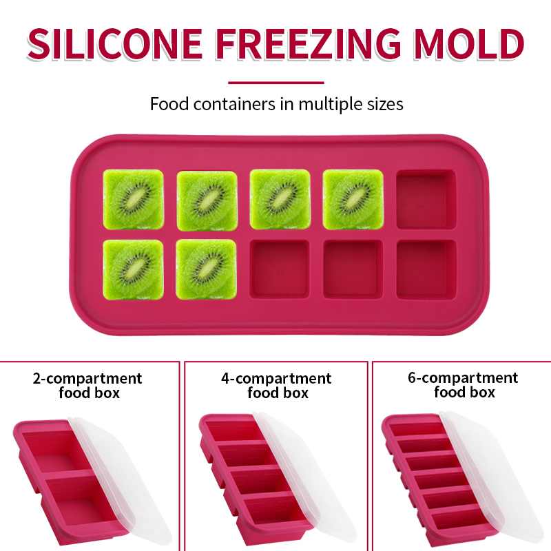 2 Or 3-Piece Silicone Freezer  - Meal Prep Template ulasan dan harga