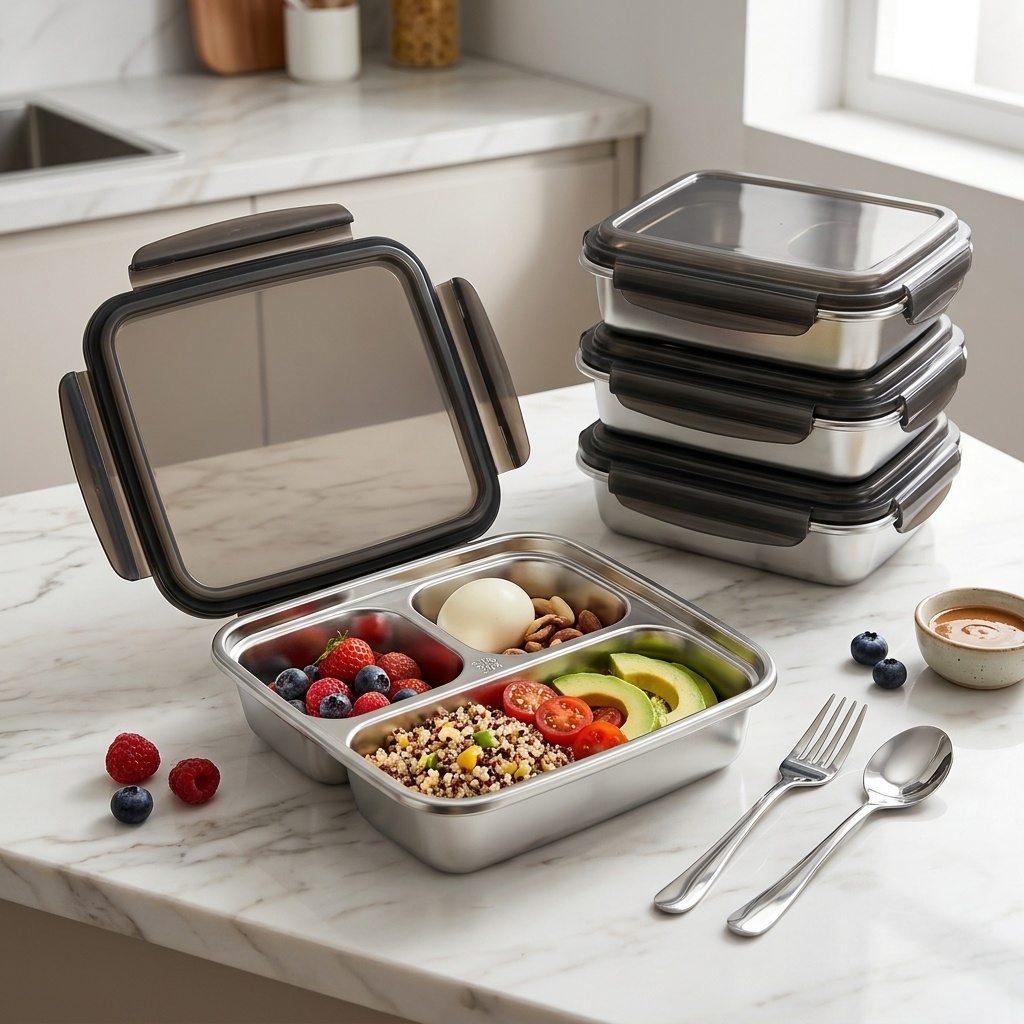 Large Capacity Lunch Container - Meal Prep Bowl ulasan dan harga