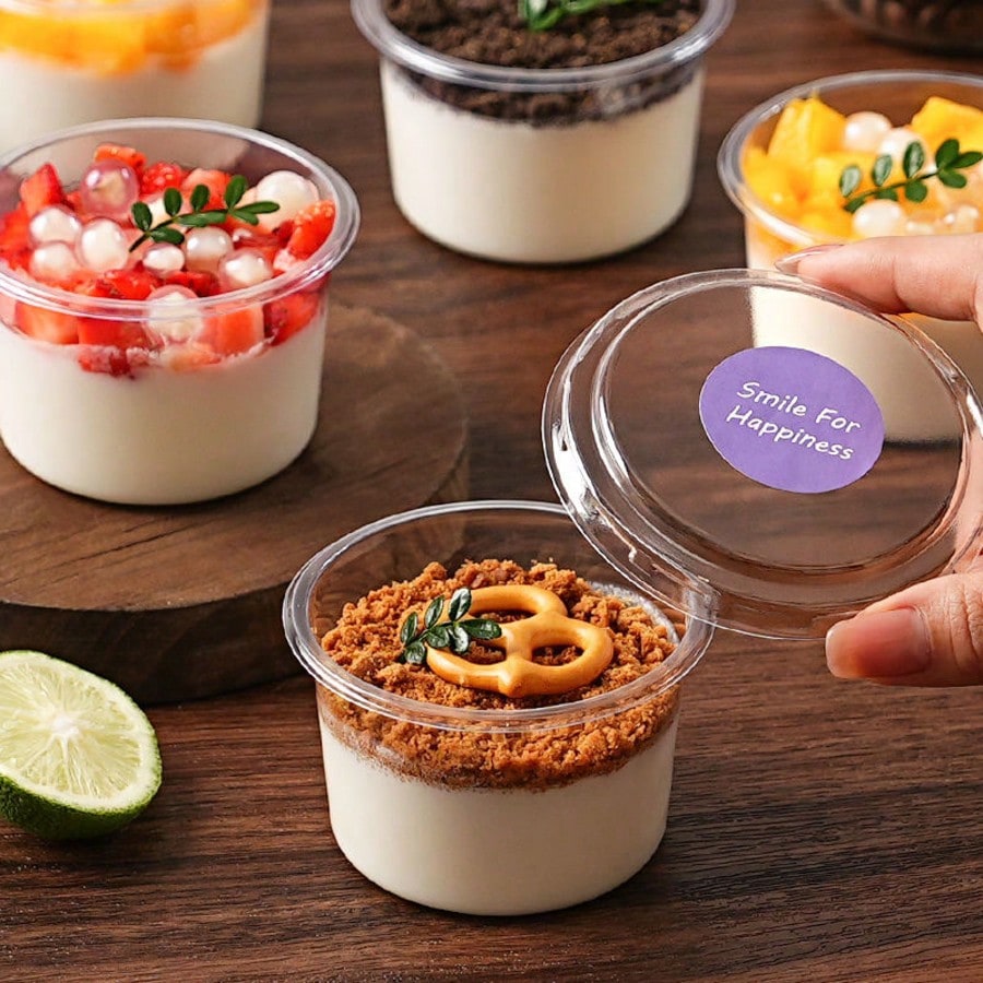 50/100PCS 250ML Disposable Pla - Sauce Dipping Cup ulasan dan harga