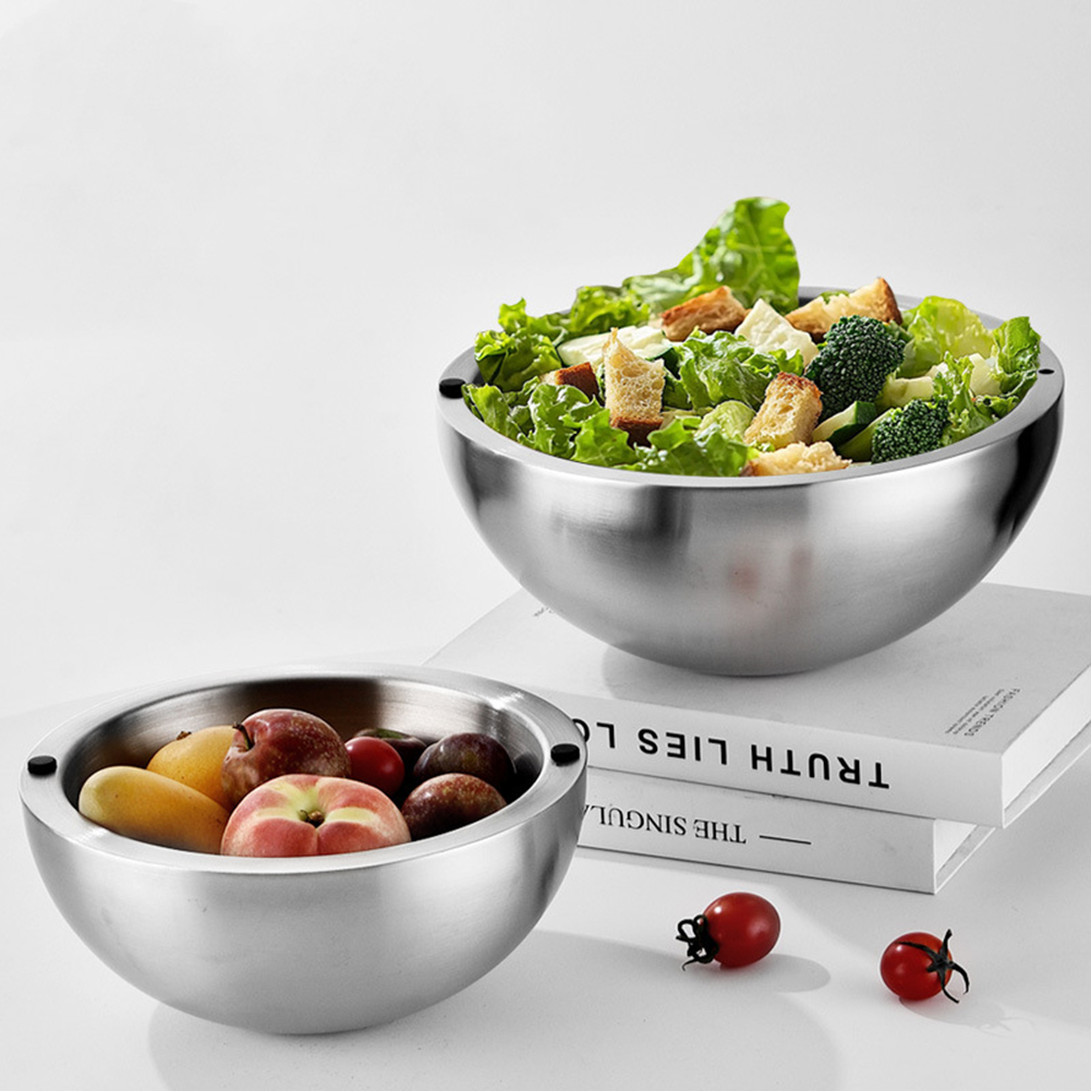 304 Thickened Salad Mixing Bow - Meal Prep Bowl ulasan dan harga