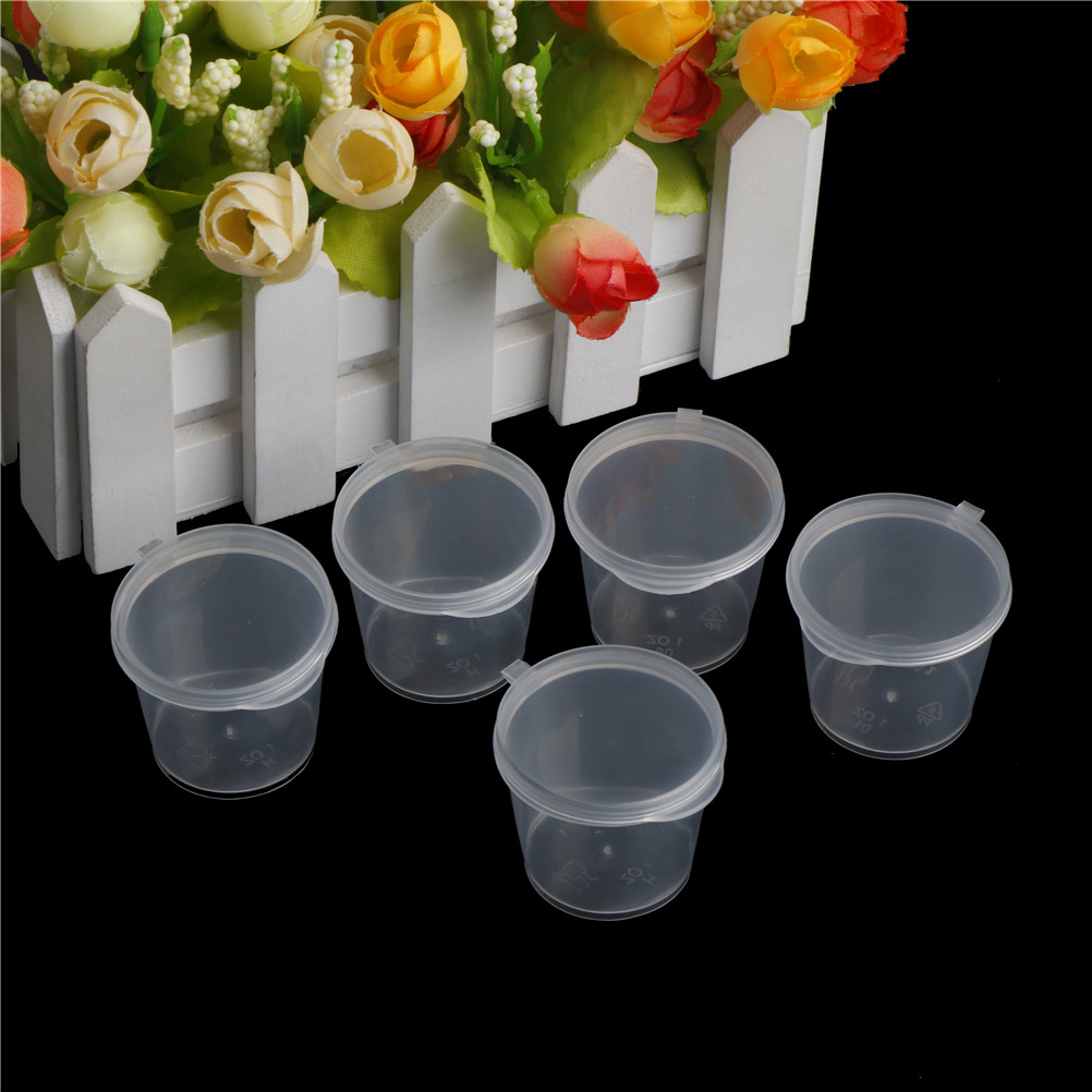 100Pcs Small Plastic Disposabl - Sauce Dipping Cup ulasan dan harga