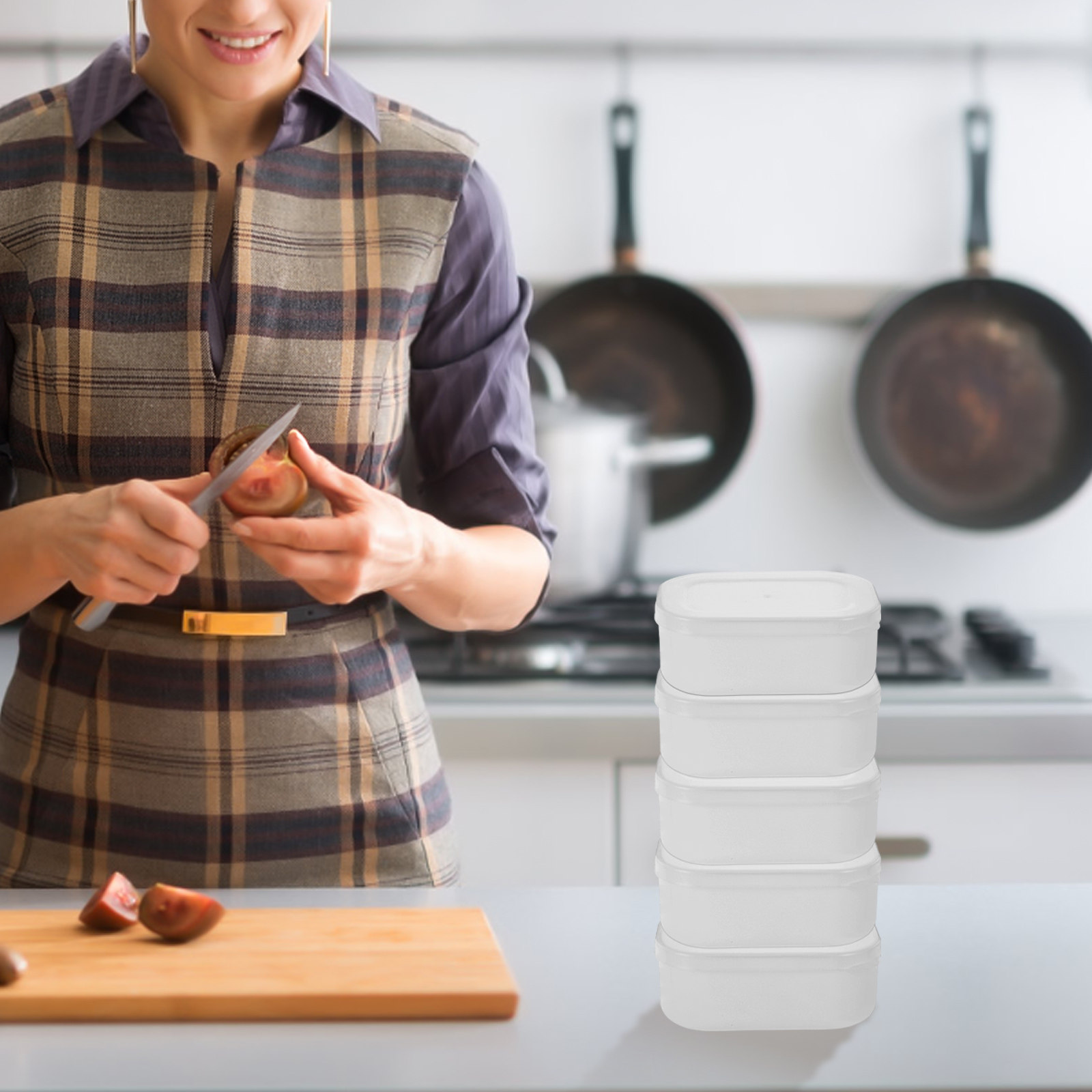 5Pcs Cooked Rice Containers We - Meal Prep With Rice ulasan dan harga
