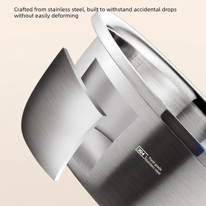 304 Stainless Steel Mixing Bow - Meal Prep With Rice ulasan dan harga