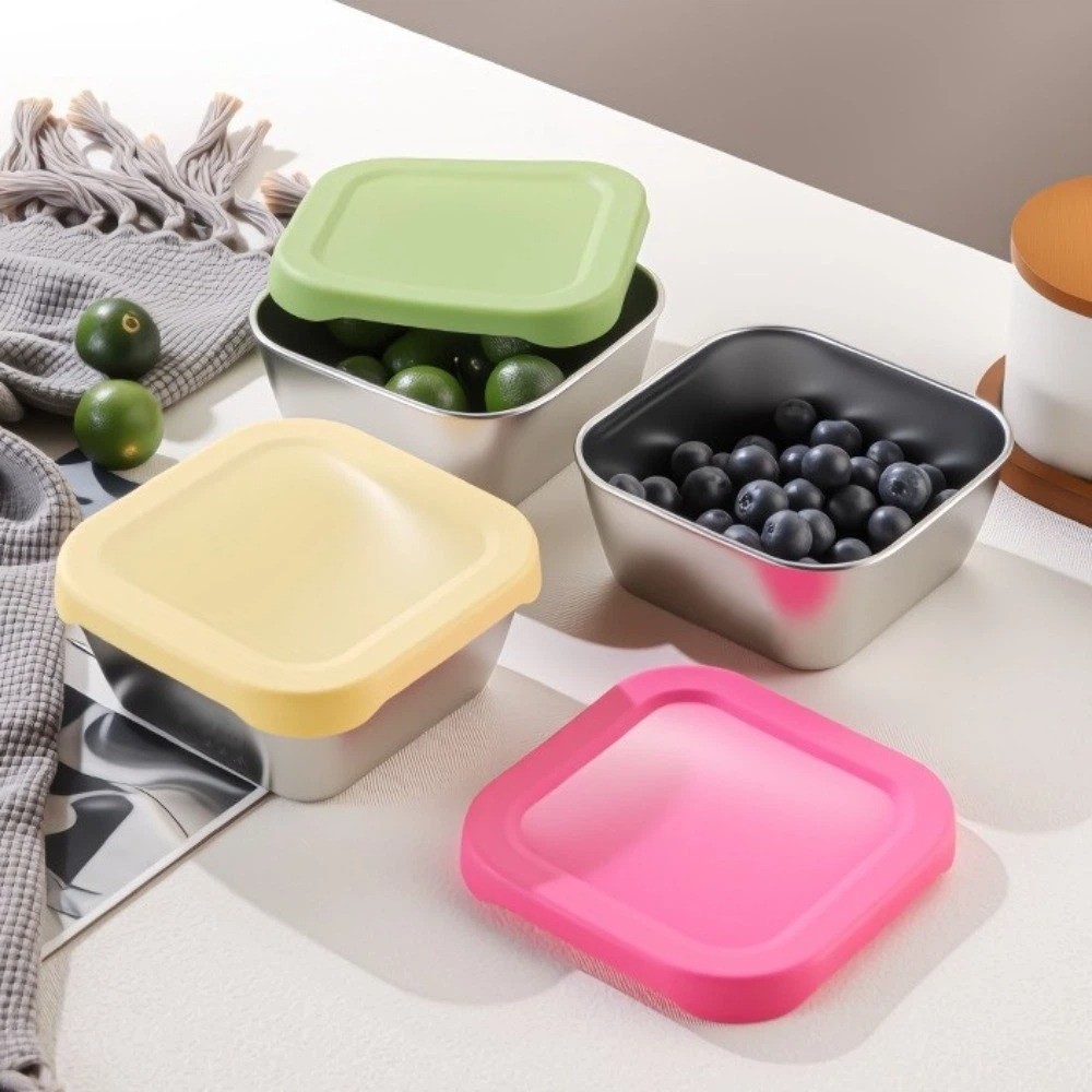 Silicone Lid Stainless Steel F - Meal Prep With Rice ulasan dan harga