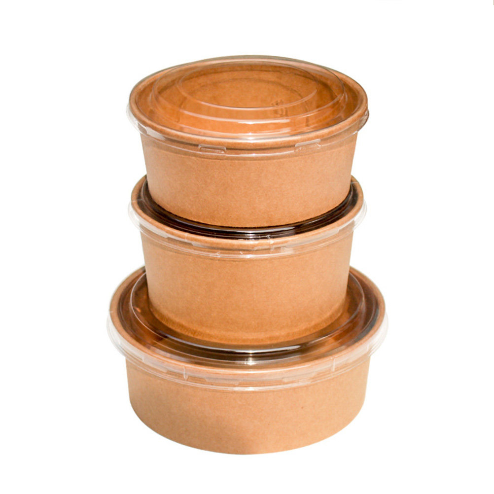 20pcs Kraft Paper Bowls Meal P - Meal Prep Bowl ulasan dan harga
